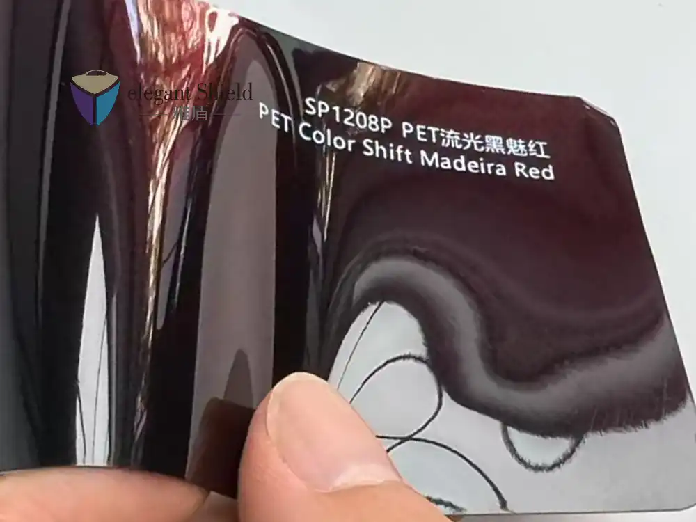 Shimmering Black Red